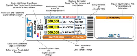 rfid sling tag|synthetic sling id.